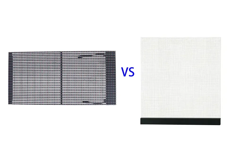 Comparative Analysis: LED Grid Display vs. Transparent LED Display